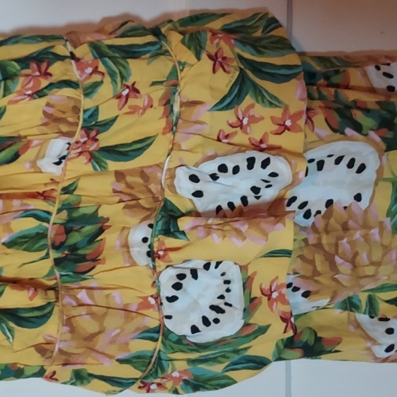 Farm Rio Yellow Biriba Midi Sleeveless Dress - Picture 11 of 16